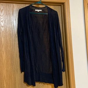 Nearly new Sheer navy blue cardigan duster from Loft
